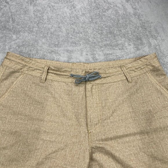 Oakley Hybrid Walking Shorts Mens 40 Beige Drawstring Beach Swim Golf Casual Dry - Picture 2 of 13